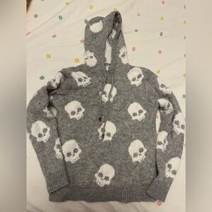 Cupcakes and Cashmere Skull hoodie sweater XS